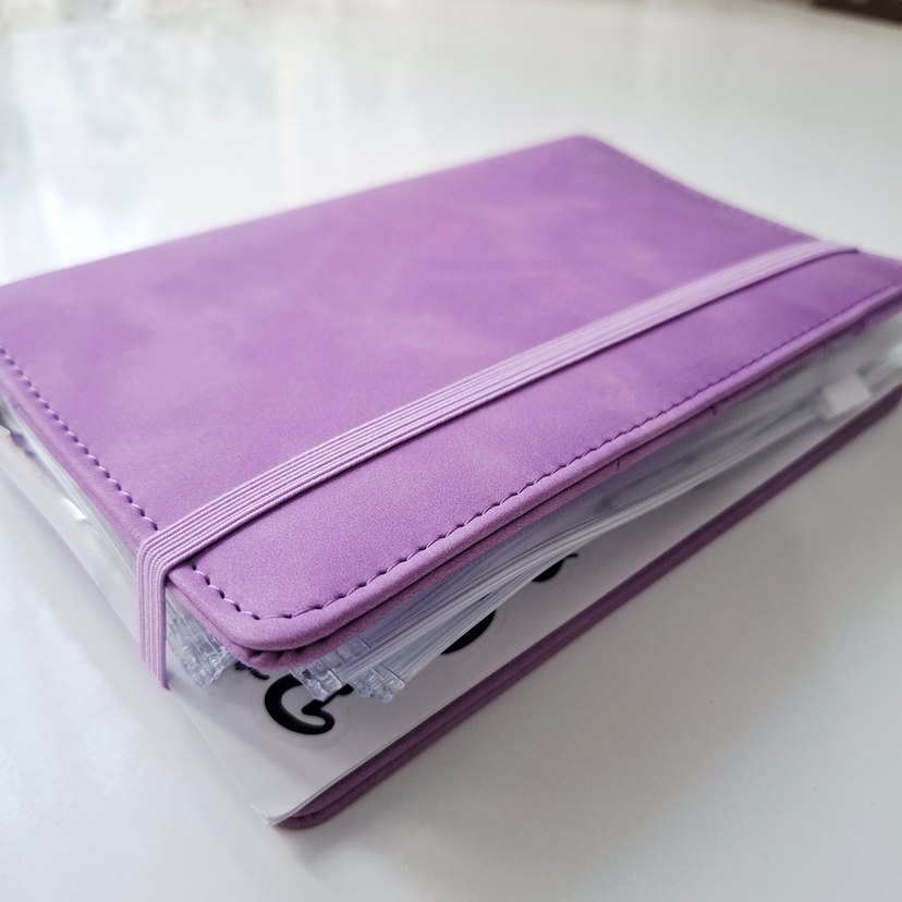 Mor Lastikli  Bütçe Planlayıcı Cüzdanı - Görsel 2