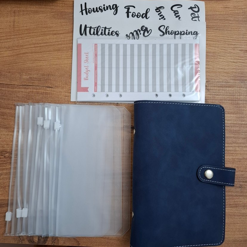 Lacivert Çıtçıtlı Bütçe Planlayıcı Cüzdan - Görsel 3