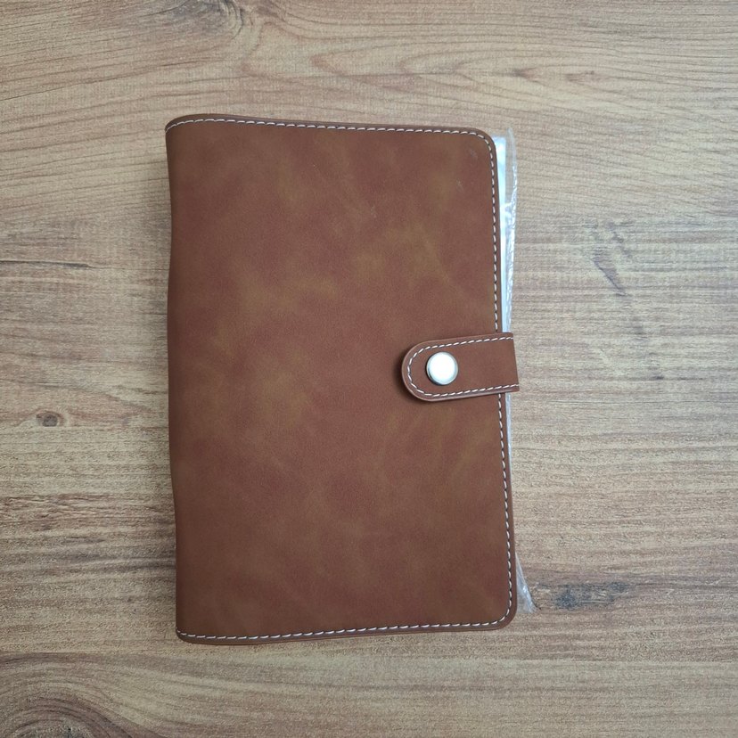 Kahverengi Çıtçıtlı Bütçe Planlayıcı Ajanda - Görsel 2