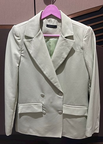 Düğmeli Kadın Blazer Ceket - Görsel 3