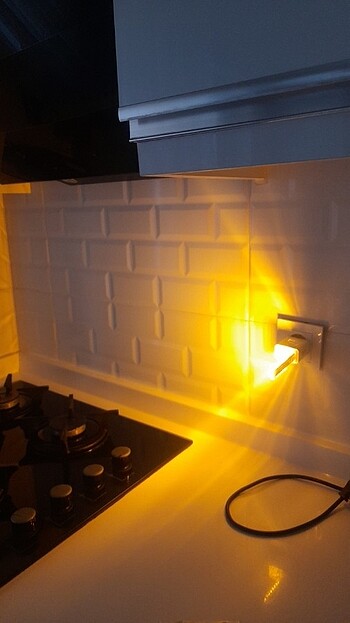 Gece lambası 8 ledli usb taşınabilir  - Görsel 9