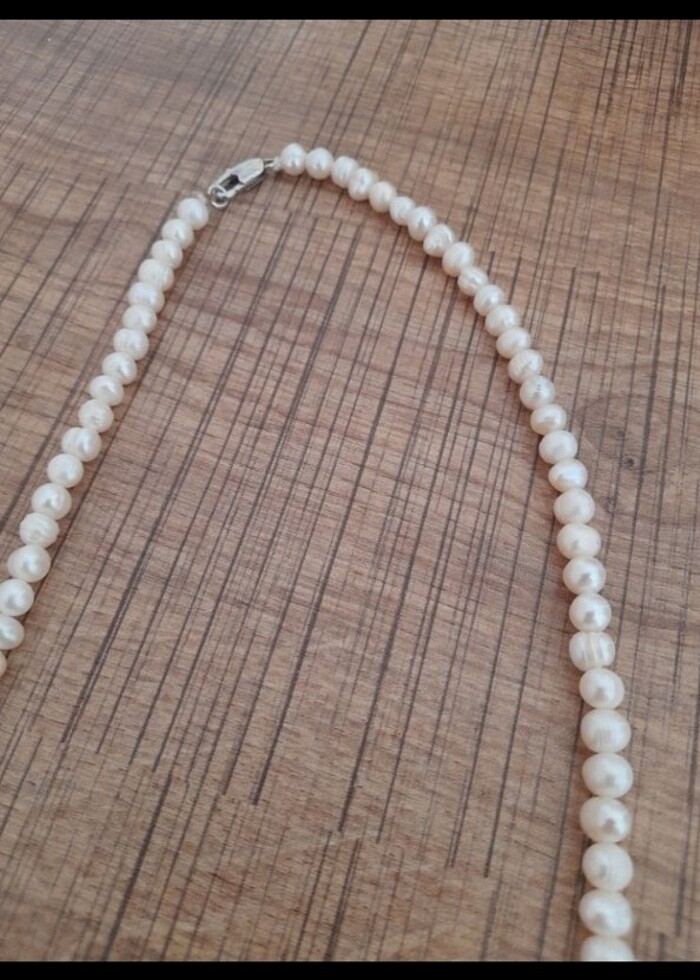 Taş inci kolye - Görsel 3