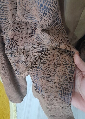 Leopar oversize ceket  - Görsel 4