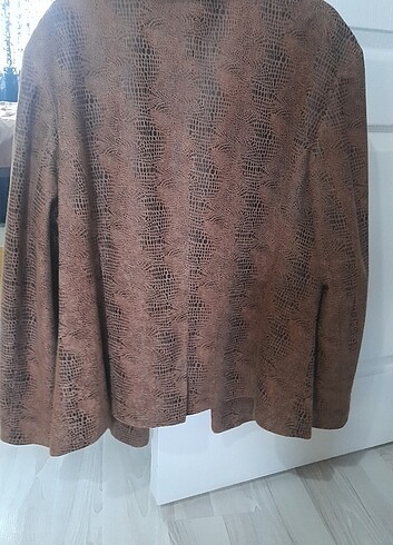 Leopar oversize ceket  - Görsel 5