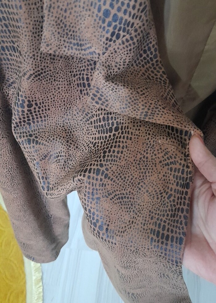 Leopar oversize ceket  - Görsel 4