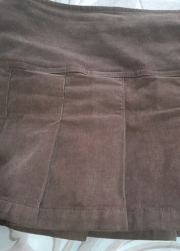 Kadife kısa etek - Görsel 2
