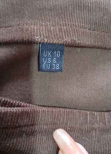 Kadife kısa etek - Görsel 4