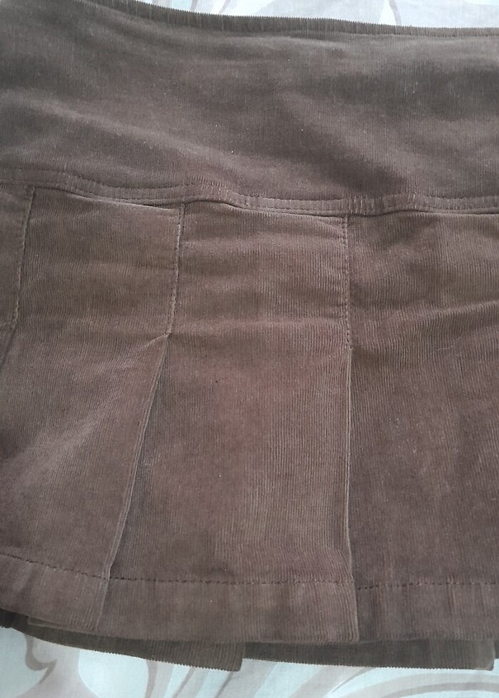 Kadife kısa etek - Görsel 2