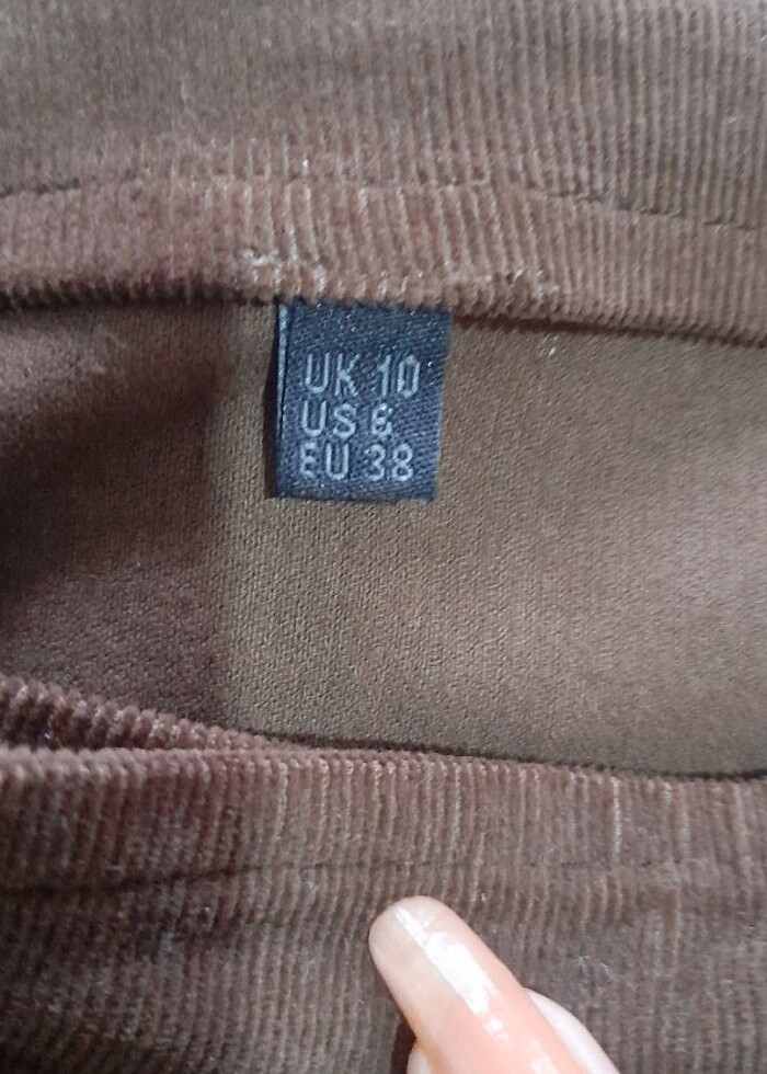 Kadife kısa etek - Görsel 4