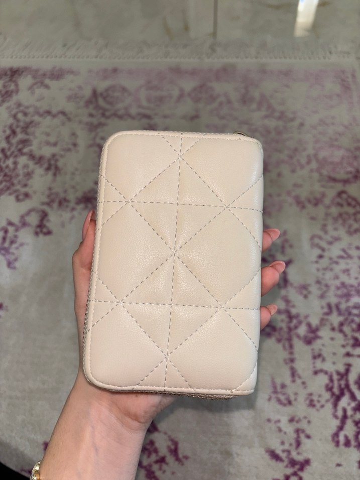 Bej Mango Deri Kadın Cüzdan - Görsel 3