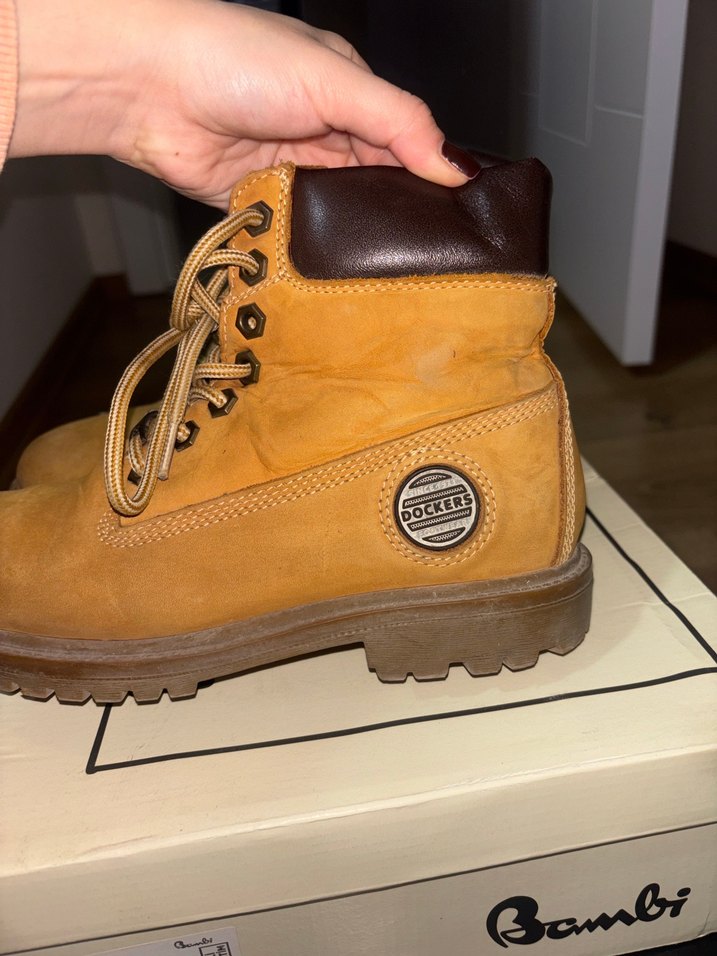 Dockers Kahverengi Süet Bağcıklı Kadın Botu - Görsel 4