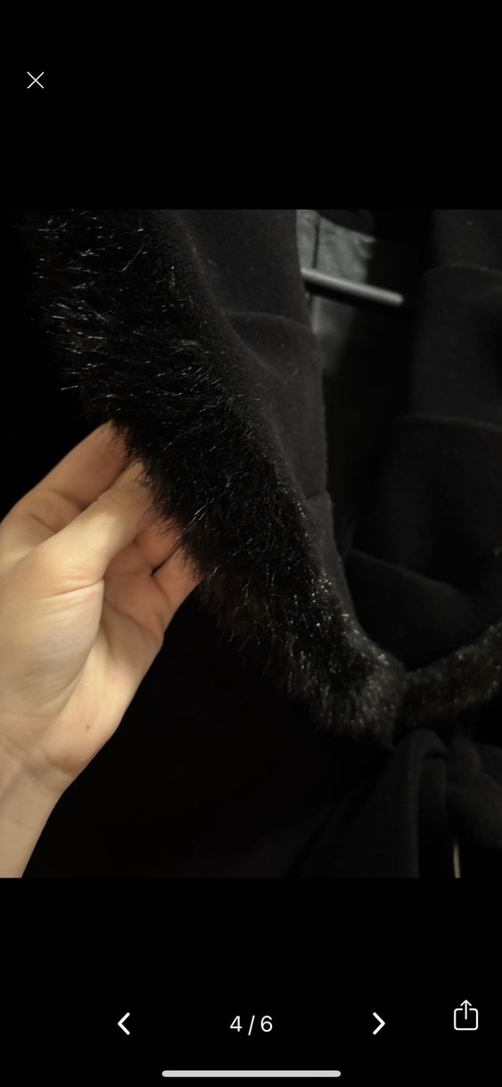 Siyah Kürklü Yakalı Kaban - Görsel 3