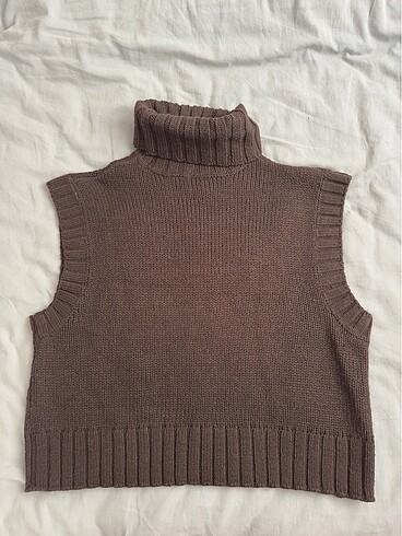 H&M h&m sıfır kol boğazlı kazak