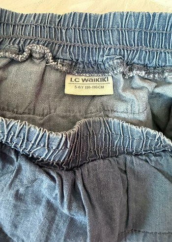 LC Waikiki Kız Çocuk Mavi Denim Fırfırlı Etek