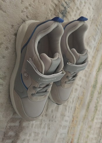 Gri Erkek Çocuk Spor Ayakkabı Velcro