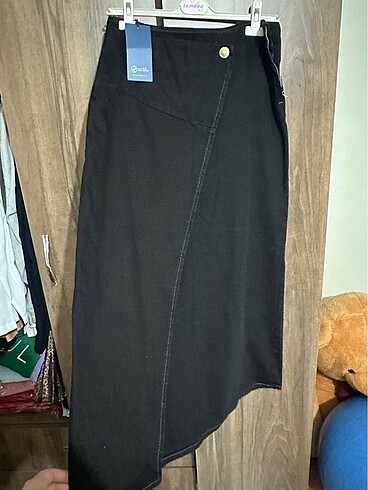 m Beden Denim siyah kot etek