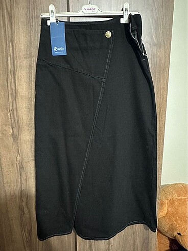 Denim&Co Denim siyah kot etek