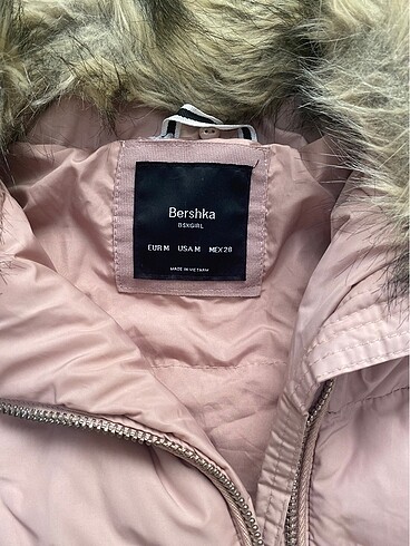 m Beden pembe Renk Bershka mont