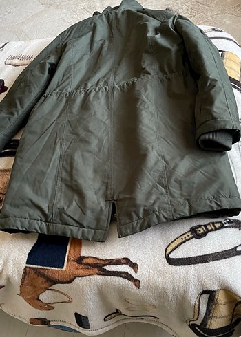 Gri Kürklü Kadın Kışlık Mont - Görsel 4