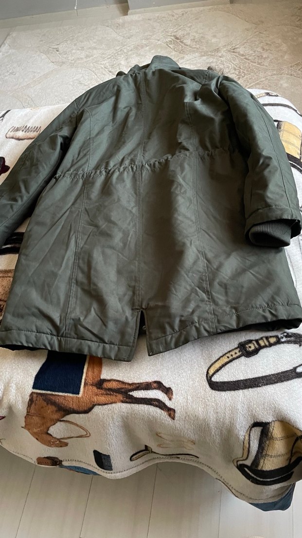 Gri Kürklü Kadın Kışlık Mont - Görsel 4