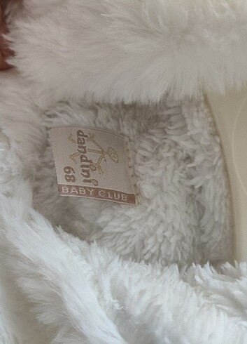 Kız bebek peluş mont - Görsel 3