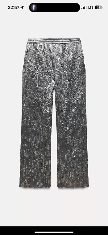 İşlemeli pantolon zara