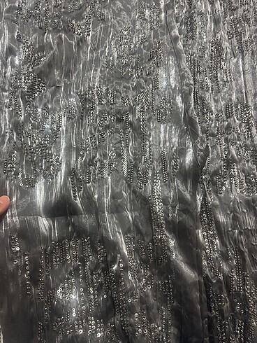 m Beden gri Renk İşlemeli pantolon zara
