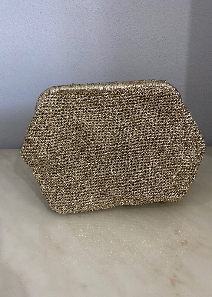 El yapımı burslu parlak çanta - Görsel 2