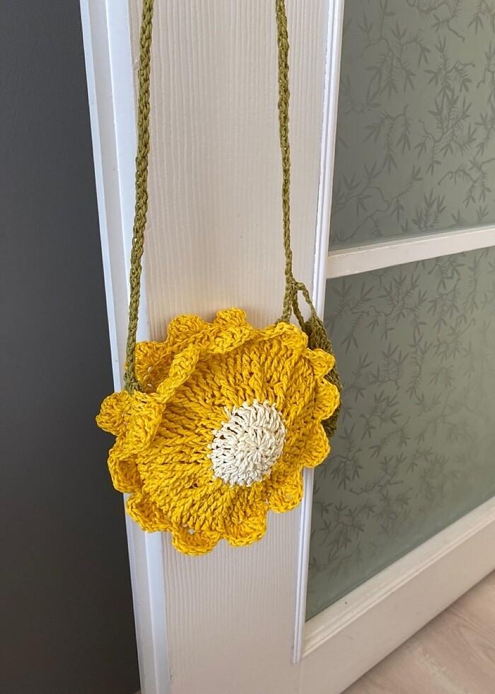 Sarı papatya çanta - Görsel 2