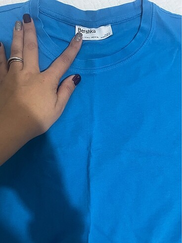 l Beden mavi Renk Mavi tshirt