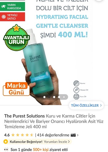 The Purest Solutions Nemlendirici Yüz Temizleyici - Görsel 4