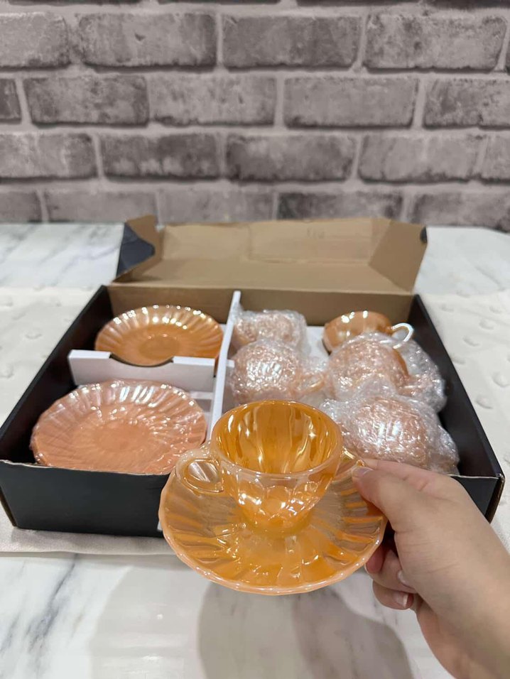 Diger Bej Modern Klasik Fincan Takımı - Görsel 2