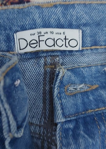 Kadın Açık Mavi Bol Paça Kot Pantolon - Görsel 2