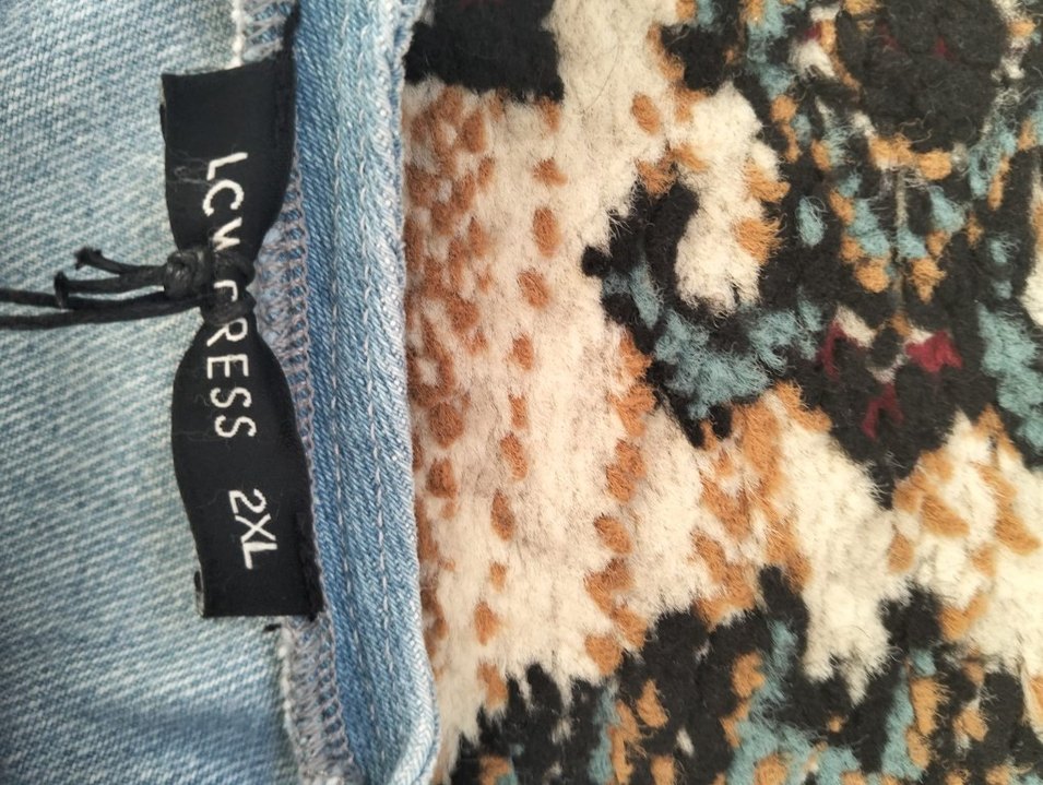 Gri Düğmeli Kadın Kot Ceket - Görsel 2