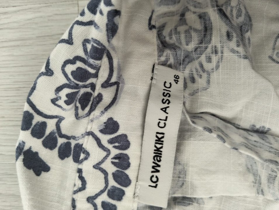 Bohem Uzun Kollu Desenli Keten Gömlek - Görsel 2