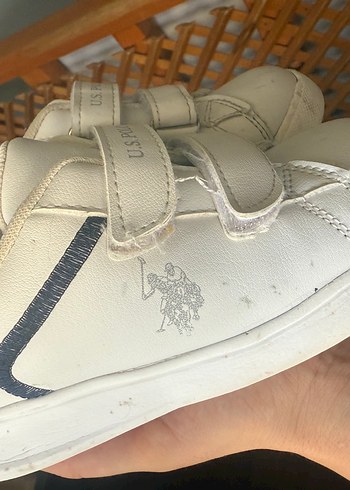 U.S Polo Assn. Beyaz Erkek Çocuk Spor Ayakkabı Velcro