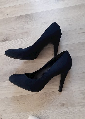 Klasik Lacivert Stiletto Topuklu Kadın Ayakkabı