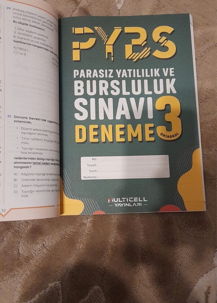 PYBS 5li fasikül deneme seti - Görsel 3