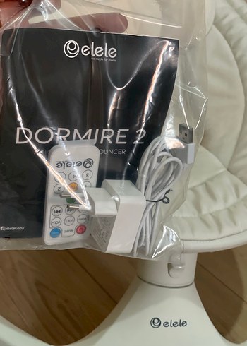 Elele Ormire 2 Otomatik Bebek Salıncağı Beyaz - Görsel 4