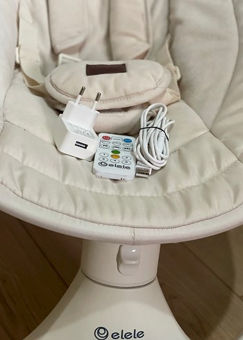 Elele Ormire 2 Otomatik Bebek Salıncağı Beyaz - Görsel 3