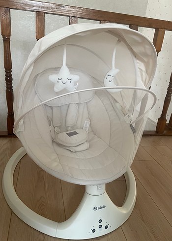 Elele Ormire 2 Otomatik Bebek Salıncağı Beyaz - Görsel 5
