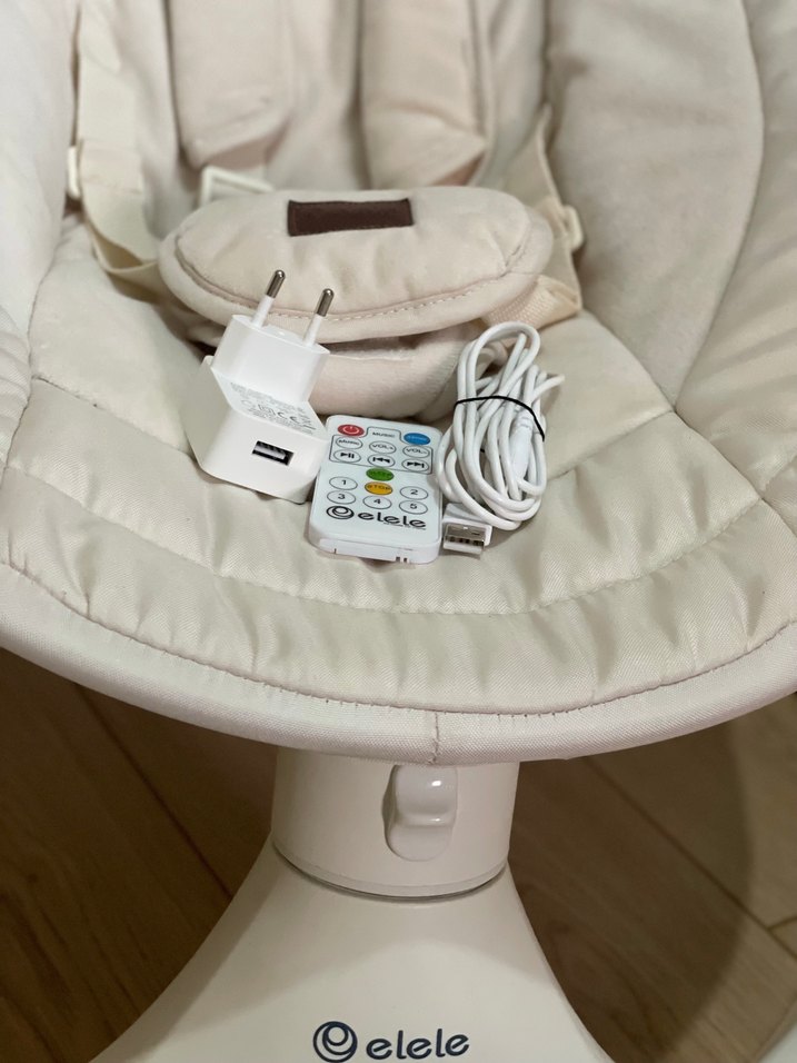 Elele Ormire 2 Otomatik Bebek Salıncağı Beyaz - Görsel 3