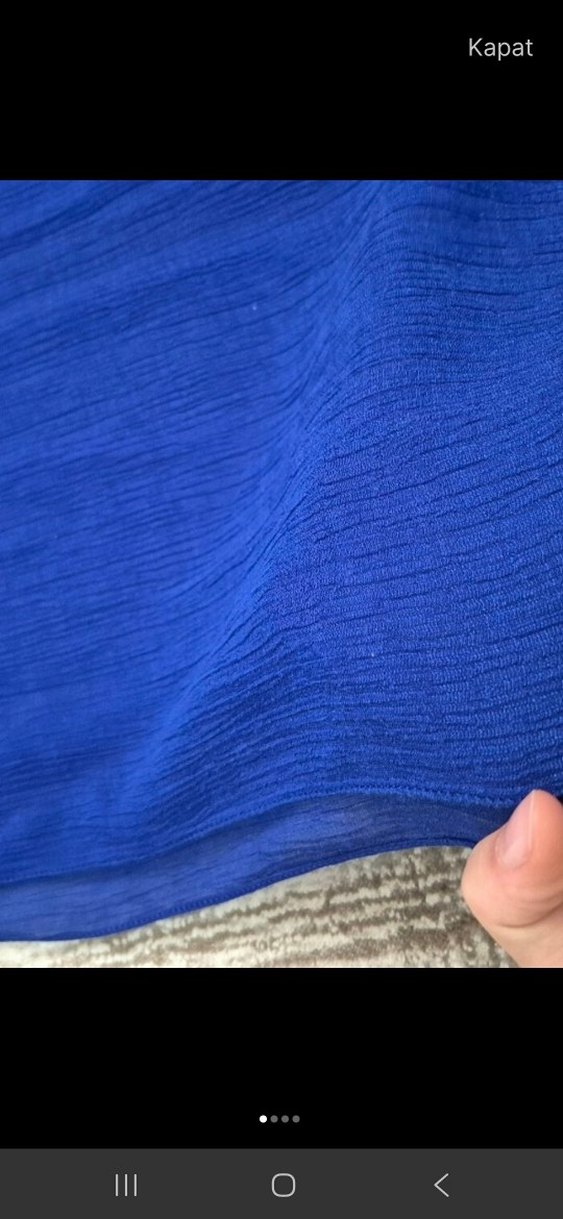 Parlak Mavi Kadın Şal - Görsel 2