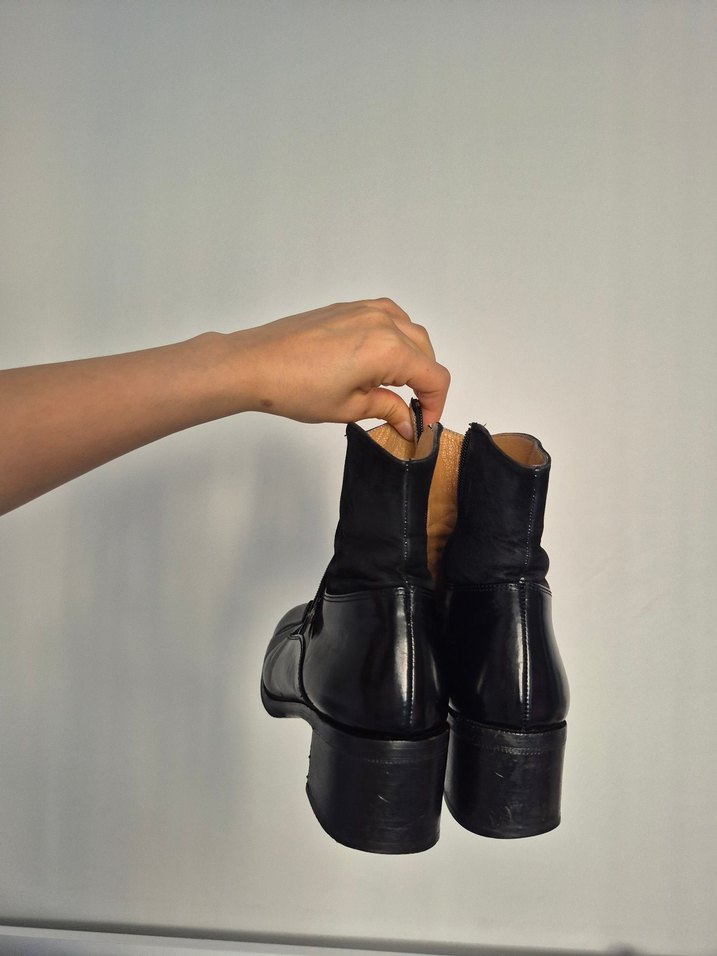 hakiki deri Topuklu Kadın Ayakkabı - Görsel 5