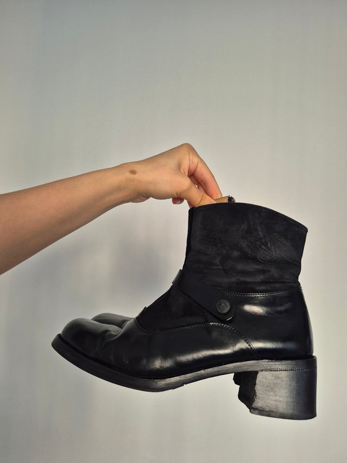 hakiki deri Topuklu Kadın Ayakkabı - Görsel 3