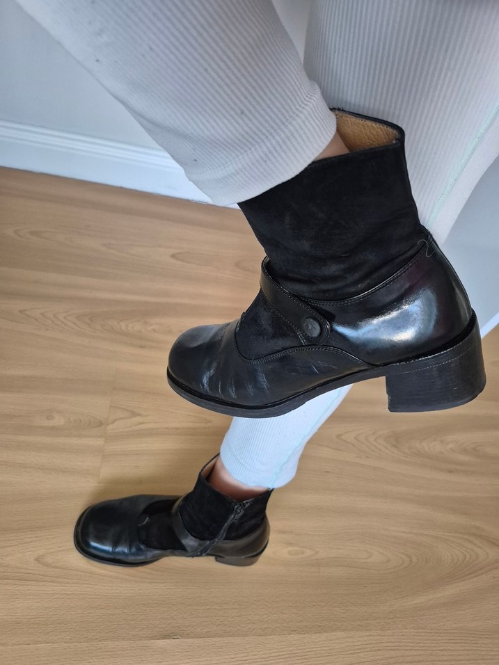 hakiki deri Topuklu Kadın Ayakkabı - Görsel 2