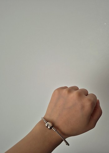 Yılan Desenli Zincir Detaylı pandora bileklik - Görsel 5