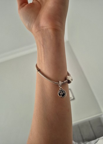 Yılan Desenli Zincir Detaylı pandora bileklik - Görsel 3