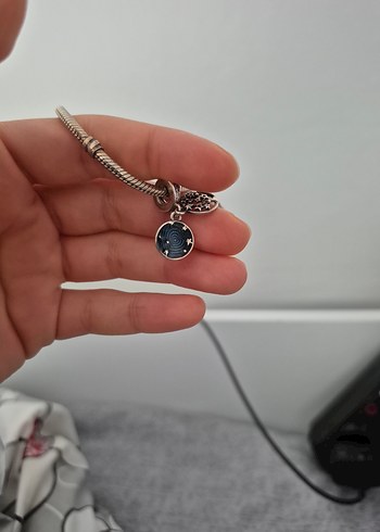 Yılan Desenli Zincir Detaylı pandora bileklik - Görsel 2