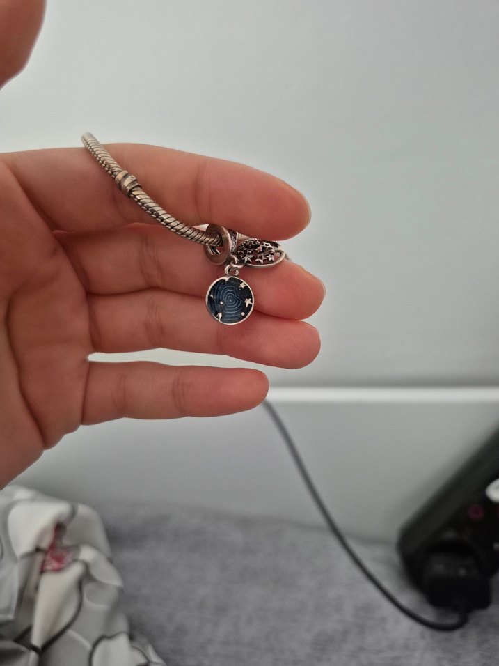 Yılan Desenli Zincir Detaylı pandora bileklik - Görsel 2